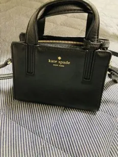 kate spade ブラックレ　ショルダーバッグ