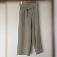 grove ベルト付き ワイドパンツ ベージュ