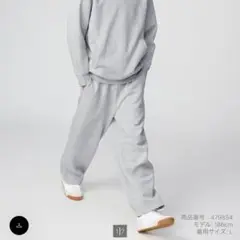 【新品未使用】UNIQLO U / スウェットワイドパンツ / Lサイズ