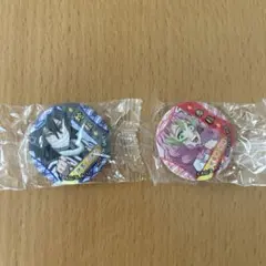 鬼滅の刃　缶バッジ　くら寿司　甘露寺蜜璃　伊黒小芭内　セット