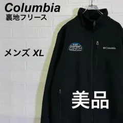 美品 コロンビア ジャケット 裏地フリース 刺繍ロゴ ワンポイント 黒 XLのサムネイル