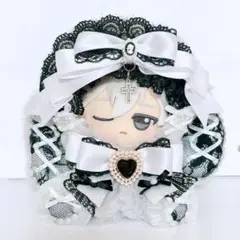 11cm♡ぬい服♡お座りぬいふく♡グレー♡うさぎ♡きぐるみ♡ちびぐるみ♡おすわりのサムネイル