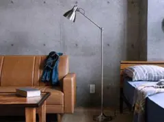 HERMOSA 　TURKU FLOOR LAMP S　電球付き シルバー