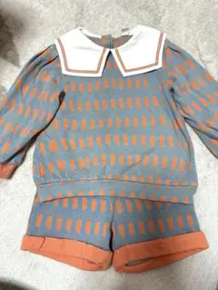美品　モイモルン　長袖トップス　ショートパンツ　セットアップ　男女兼用のサムネイル