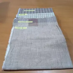 チェック生地など