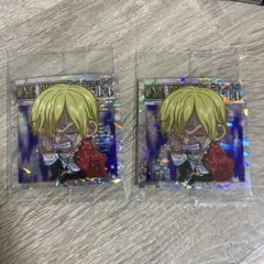 ONE PIECE サンジ ホロステッカー 2枚セット