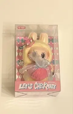 ラブブ チェックメイト ２個セット ペンダント LABUBU ハート イエロー ラブブ チェックメイト 2個セット ペンダント LABUBU ハート
