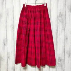 ロートレアモン チェックスカート　コットン