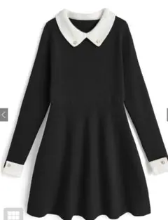 ニットミニワンピース