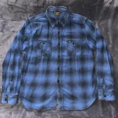 クーティー cootie チェックシャツ ブルー 長袖 xl 古着 ストリートのサムネイル