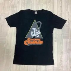 チャップリン】時計仕掛けのオレンジ風 Tシャツ 黒 風刺 supreme M 