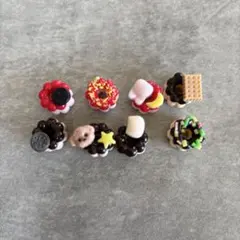 ミニチュア ドーナツ 8個セット ハンドメイド　樹脂粘土