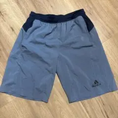 adidas トレーニングショートパンツネイビー/ライトブルー