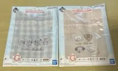 mikko一番くじG賞 ガーリー巾着ポーチ 全2種　コンプリート