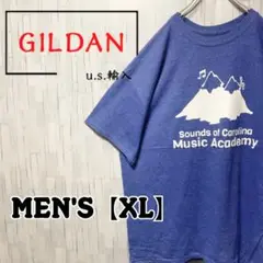 【US輸入】GILDAN ギルダン　企業ロゴ　ミュージックアカデミー　Tシャツ
