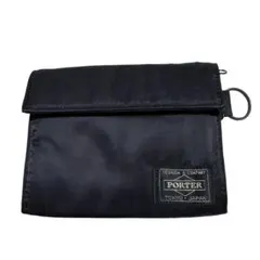 極美品 porter タンカー 二つ折り財布 ブラック