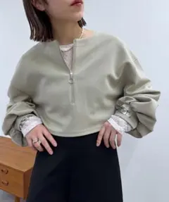 新品未使用 mystic ミスティック ポンチショートスウェット