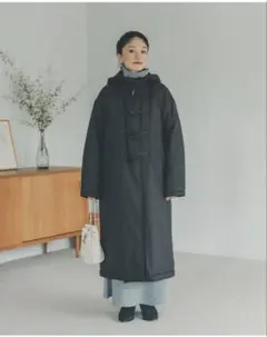 オブレクト　高山都コラボ　ダッフルキルティングコート　黒