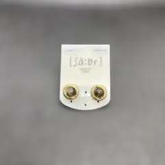 ピアス タイガーアイ風 樹脂ポスト