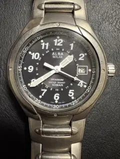 ALBA SOLAR チタン腕時計 10BAR防水