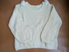 earth musse & ecology アイボリー ニットセーター