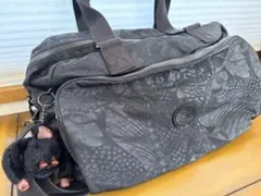 kipling ボストンバック　2WAY　斜め掛けショルダー　ブラック