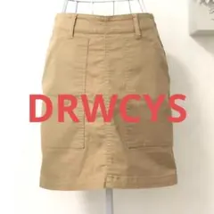 【美品A】希少 DRWCYS ミニスカート レディース ベージュ サイズ1のサムネイル