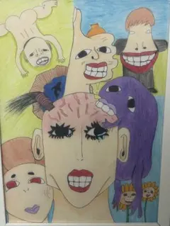 タケダヒロキさん ＊夢を見るネコ＊ 複製原画 A5木製パネルイラスト