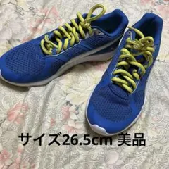 サイズ 26.5cm PUMA ランニングシューズ ブルー イエロー