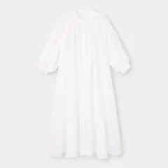 GU バンドカラーシャツワンピース ( 7分袖 )