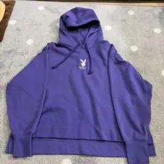 PLAYBOY パーカー パープル Lサイズ 紫 プレイボーイ