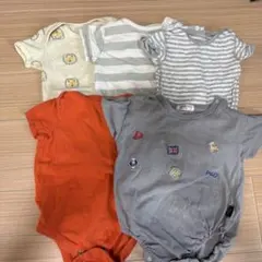 70-80 5個　ポロベビー　gap polo ユニクロベビー肌着 ロンパース