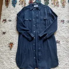 AIGLE ダークブルー 長袖シャツ M