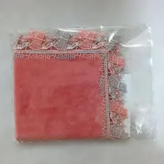 近沢レース×Maglieコラボタオルハンカチ チェリーピンク