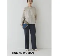 human woman シフォンブラウス　S