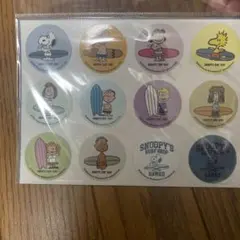 PEANUTSスヌーピー サーフィン ステッカー 12枚セット