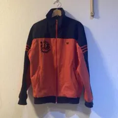 adidas ジップアップジャケット L オレンジ/黒 ARGENTAT