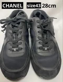 【CHANEL】　G337 ココマーク　スニーカー　ブラックsize43のサムネイル