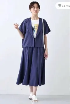 新品　インディヴィ　撥水　UVケア　ワンピース　ジャケット　セット 新品 インディヴィ 撥水 UVケア ワンピース ジャケット セット - メルカリ