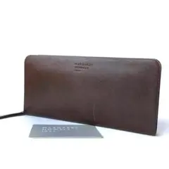 【新品】マーガレットハウエル✨ベンジャミン ラウンド 長財布 ブラウン 財布