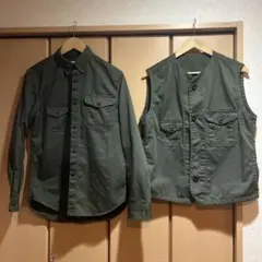 す*け様 ADITIONAL オリーブグリーン ミリタリージャケットセット　ベス