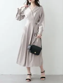 natural couture WEB限定 / オープンネックレディワンピース