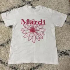 Mardi Mercredi Tシャツ ホワイト ピンクのサムネイル