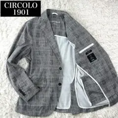 美品✨　CIRCOLO1901 コットンジャージージャケット　グレンチェック