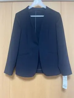 23区新品セットアップ対応/洗えるドライツイル ノーカラー ジャケット38