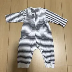 Petit Bateau プチバトー 長袖ロンパース カバーオール ボーダー柄