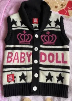 BABYDOLL ニットベスト 100cmのサムネイル