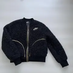 NIKE140㎝ボアフリースラメブラックゴールド