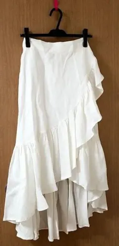 専用商品です。新品・タグ付き　マイラン　フィッシュテイルラップスカート　ホワイト