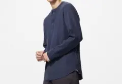 ワッフルヘンリーネックtシャツ Tシャツ